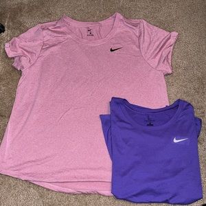 2 Nike Womens Dri-Fit tops